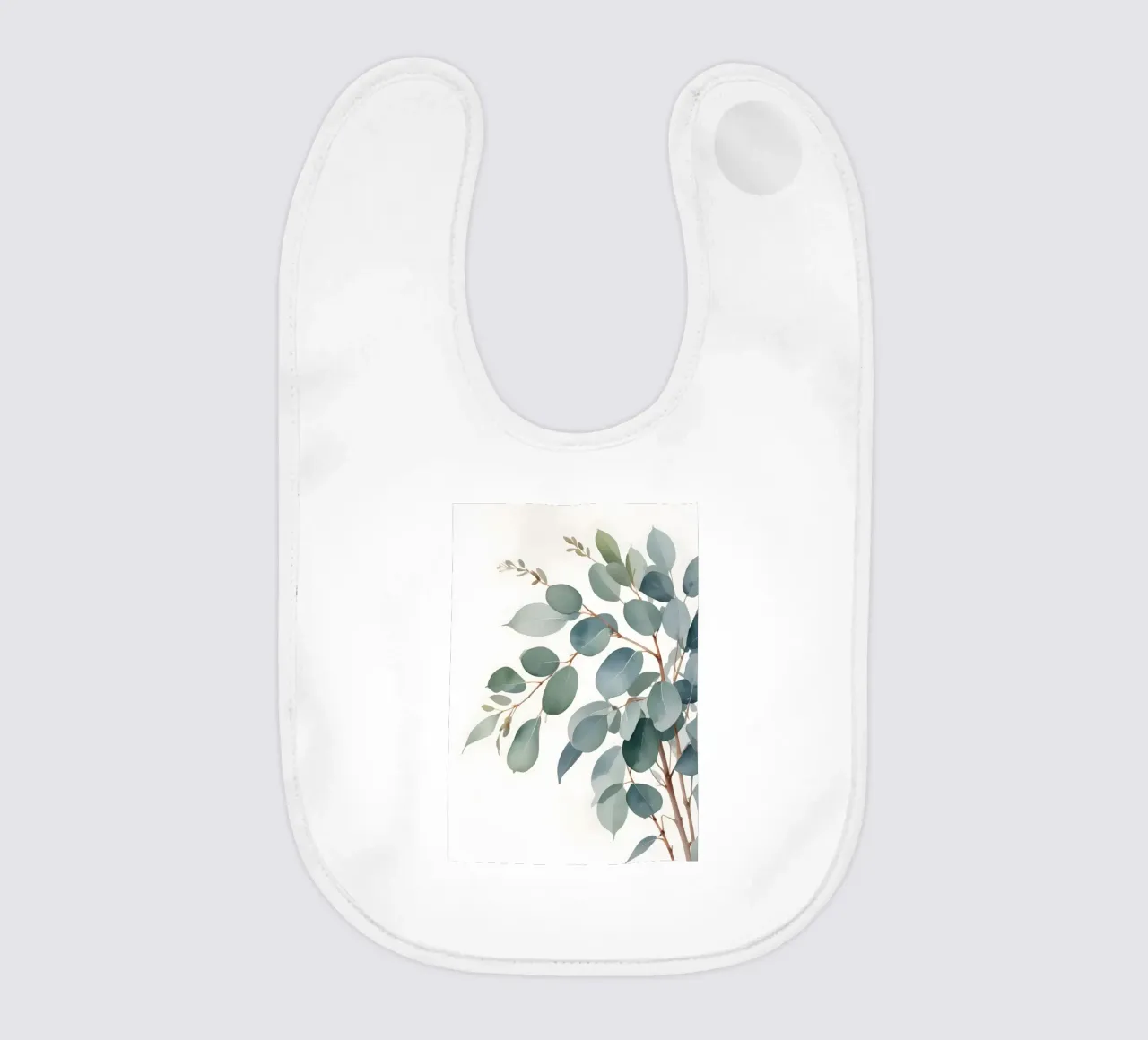 Eucalyptus Whisper – Minimal Botanical Art bavaglino da Graceful Desine