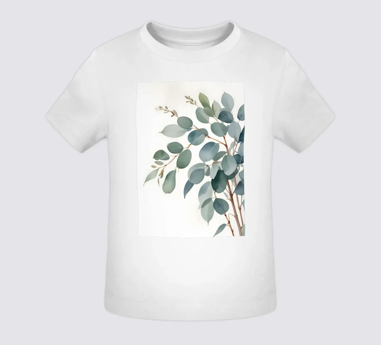 Eucalyptus Whisper – Minimal Botanical Art maglietta neonato da Graceful Desine