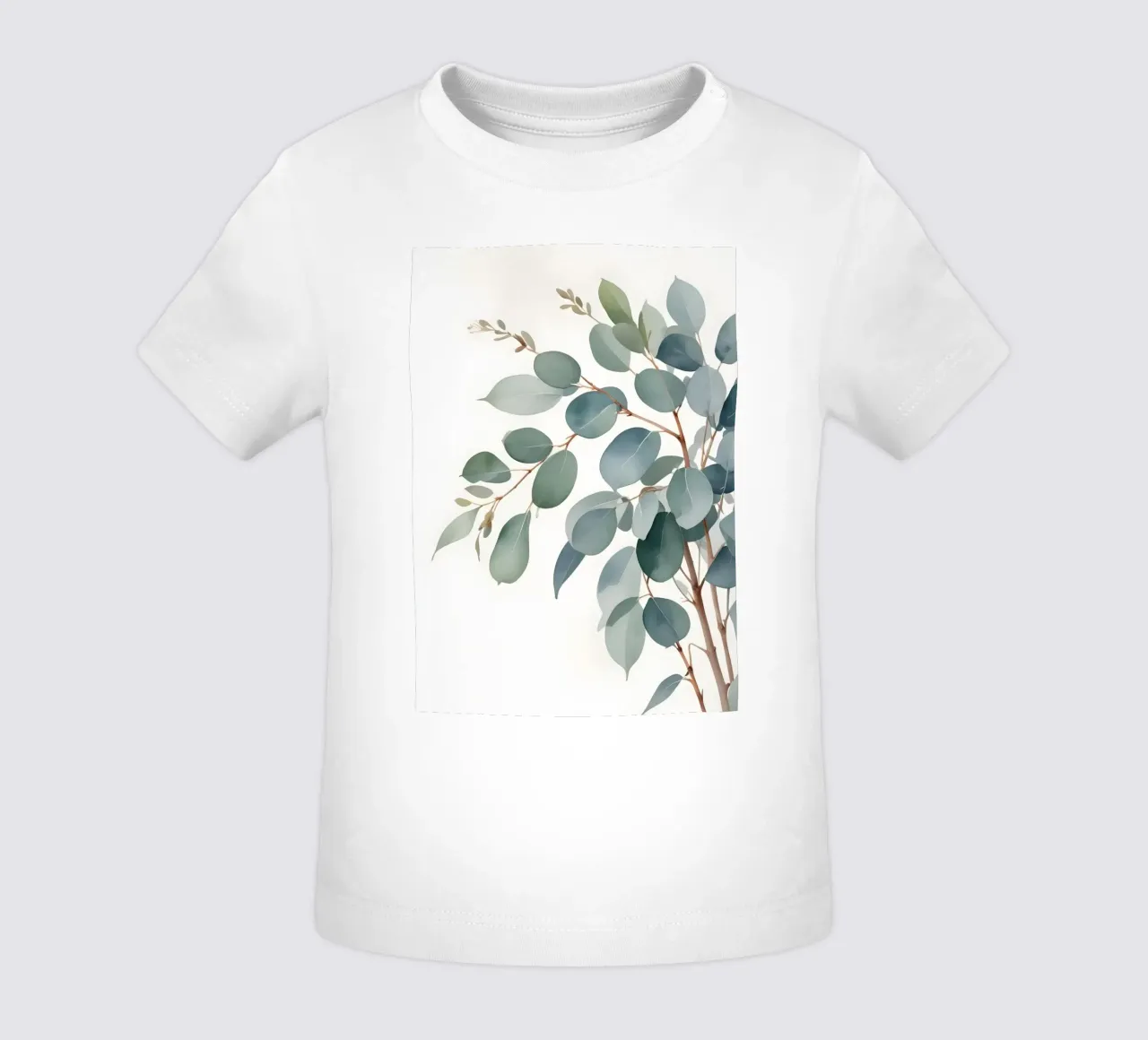 Eucalyptus Whisper – Minimal Botanical Art maglietta neonato da Graceful Desine