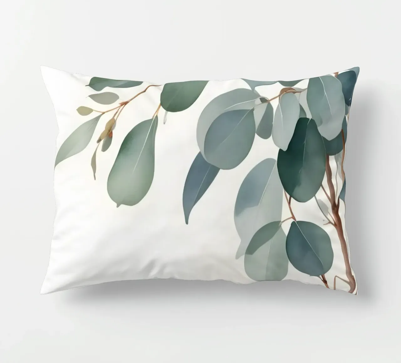 Eucalyptus Whisper – Minimal Botanical Art cuscino da Graceful Desine