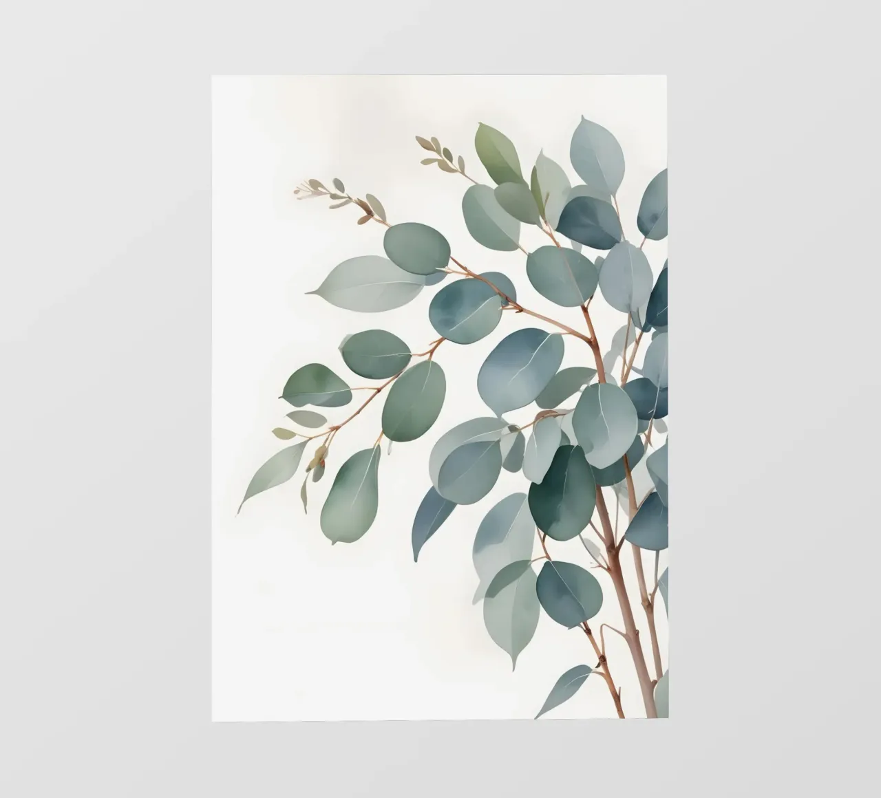 Eucalyptus Whisper – Minimal Botanical Art pellicola backlit da Graceful Desine