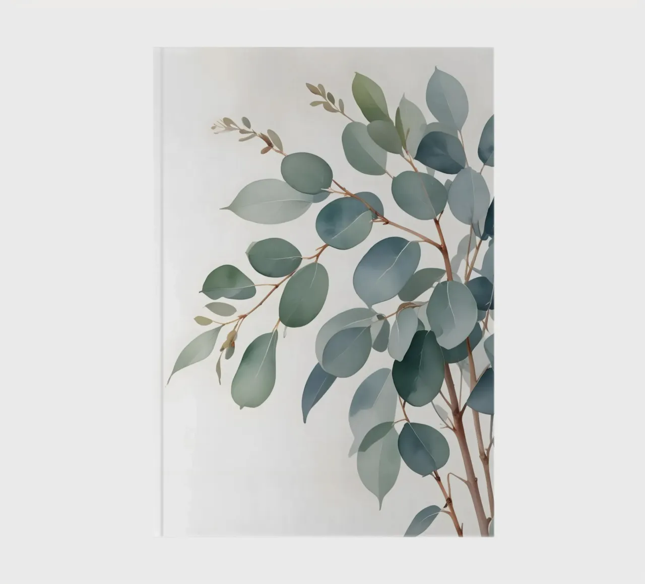 Eucalyptus Whisper - Minimal Botanical Art notebook by Graceful Desine