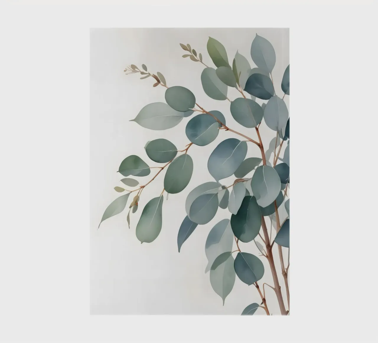 Eucalyptus Whisper - Minimal Botanical Art notebook by Graceful Desine