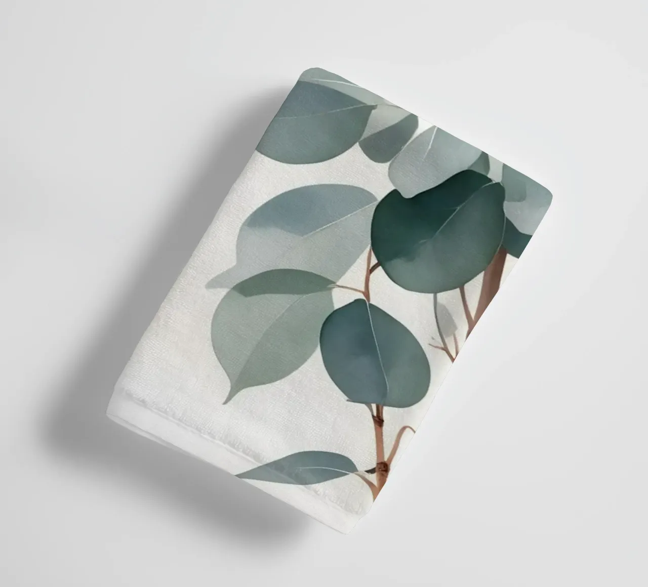Eucalyptus Whisper – Minimal Botanical Art asciugamano da bagno da Graceful Desine