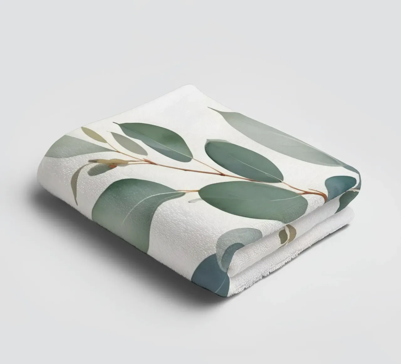 Eucalyptus Whisper – Minimal Botanical Art asciugamano da bagno da Graceful Desine