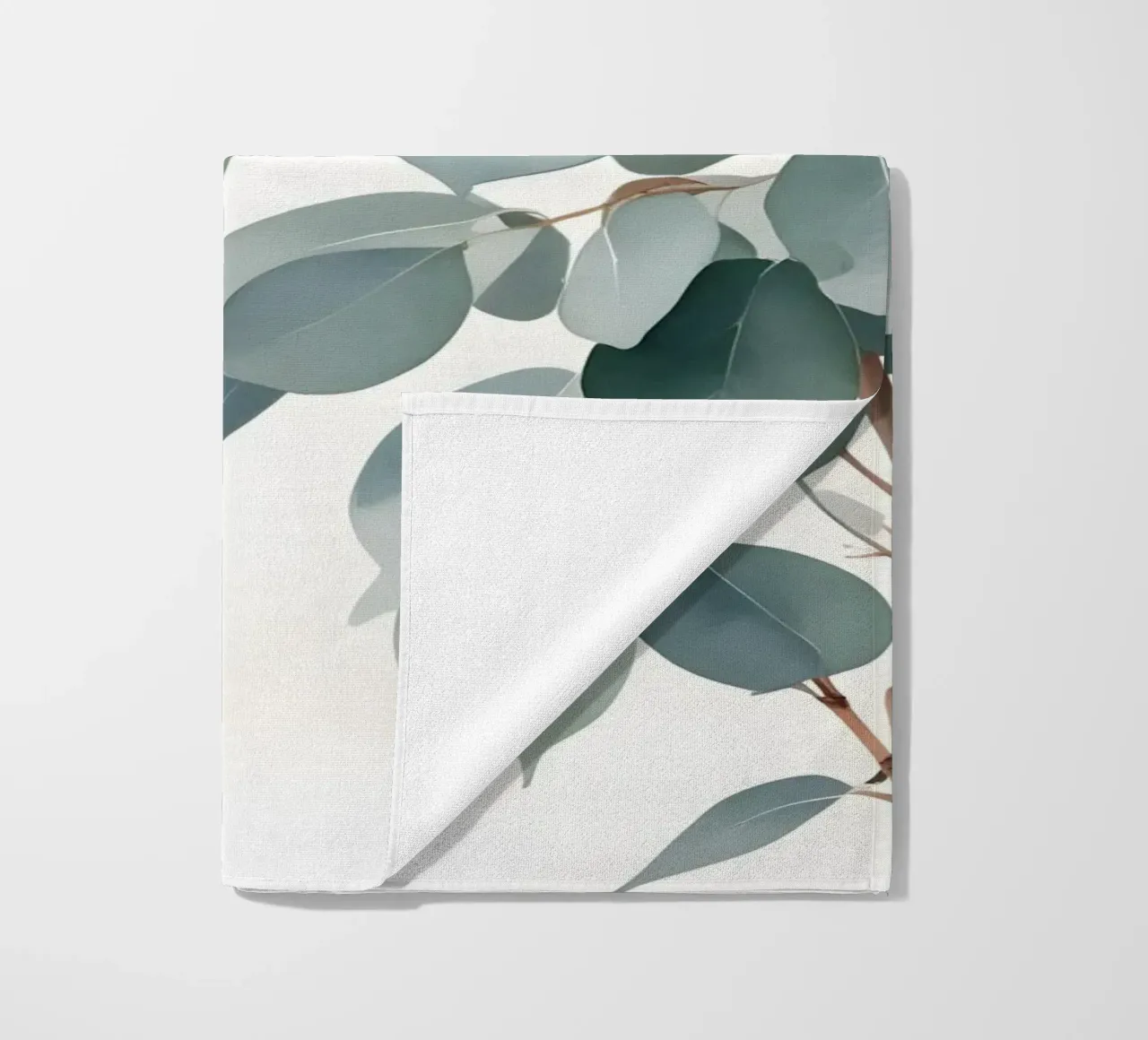 Eucalyptus Whisper – Minimal Botanical Art telo mare da Graceful Desine