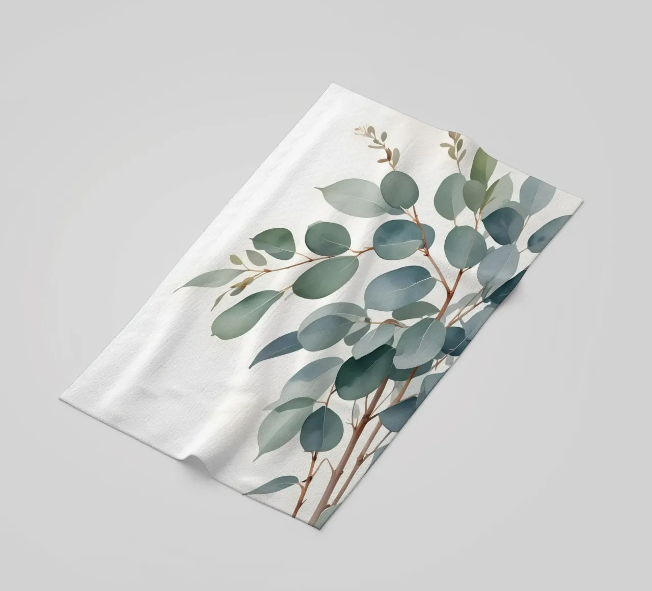 Eucalyptus Whisper – Minimal Botanical Art telo mare da Graceful Desine