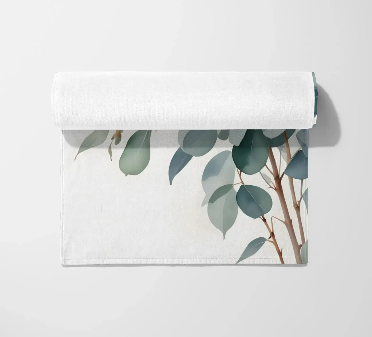Eucalyptus Whisper – Minimal Botanical Art telo mare da Graceful Desine