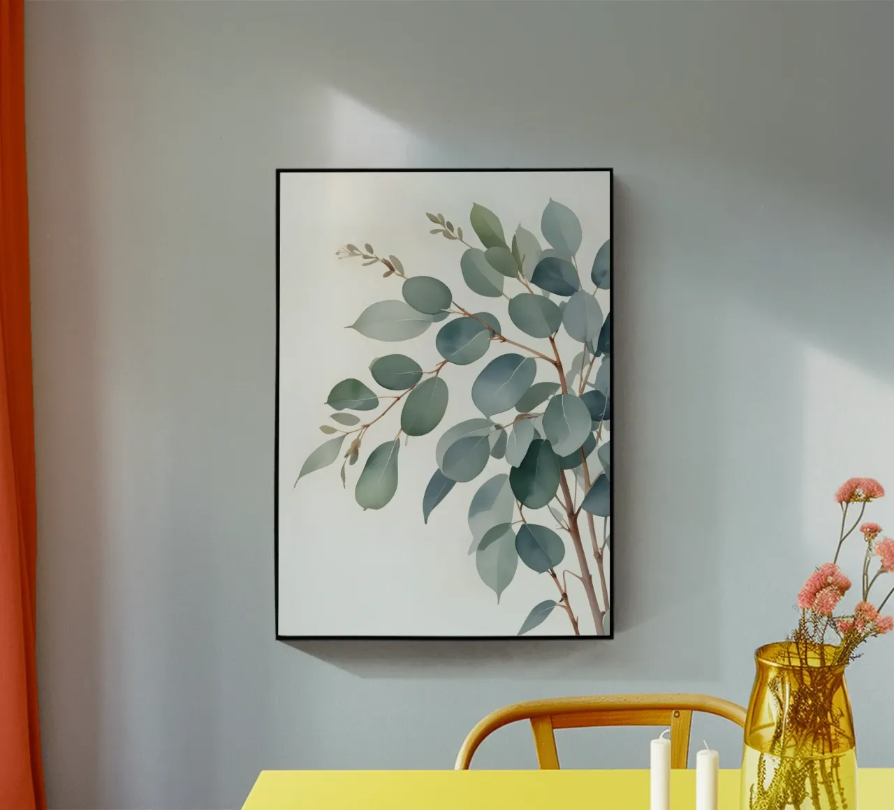 Eucalyptus Whisper – Minimal Botanical Art plexiglass da Graceful Desine