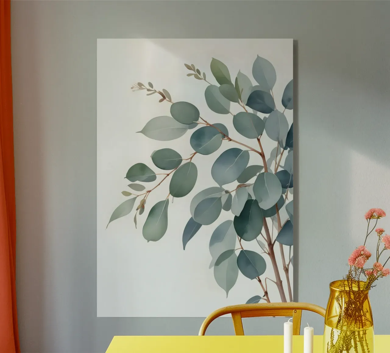 Eucalyptus Whisper – Minimal Botanical Art plexiglass da Graceful Desine
