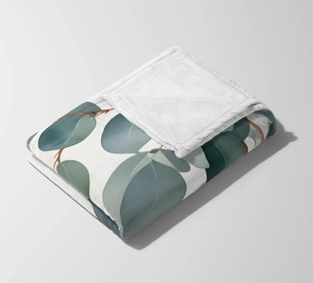 Eucalyptus Whisper – Minimal Botanical Art coperta in pile da Graceful Desine