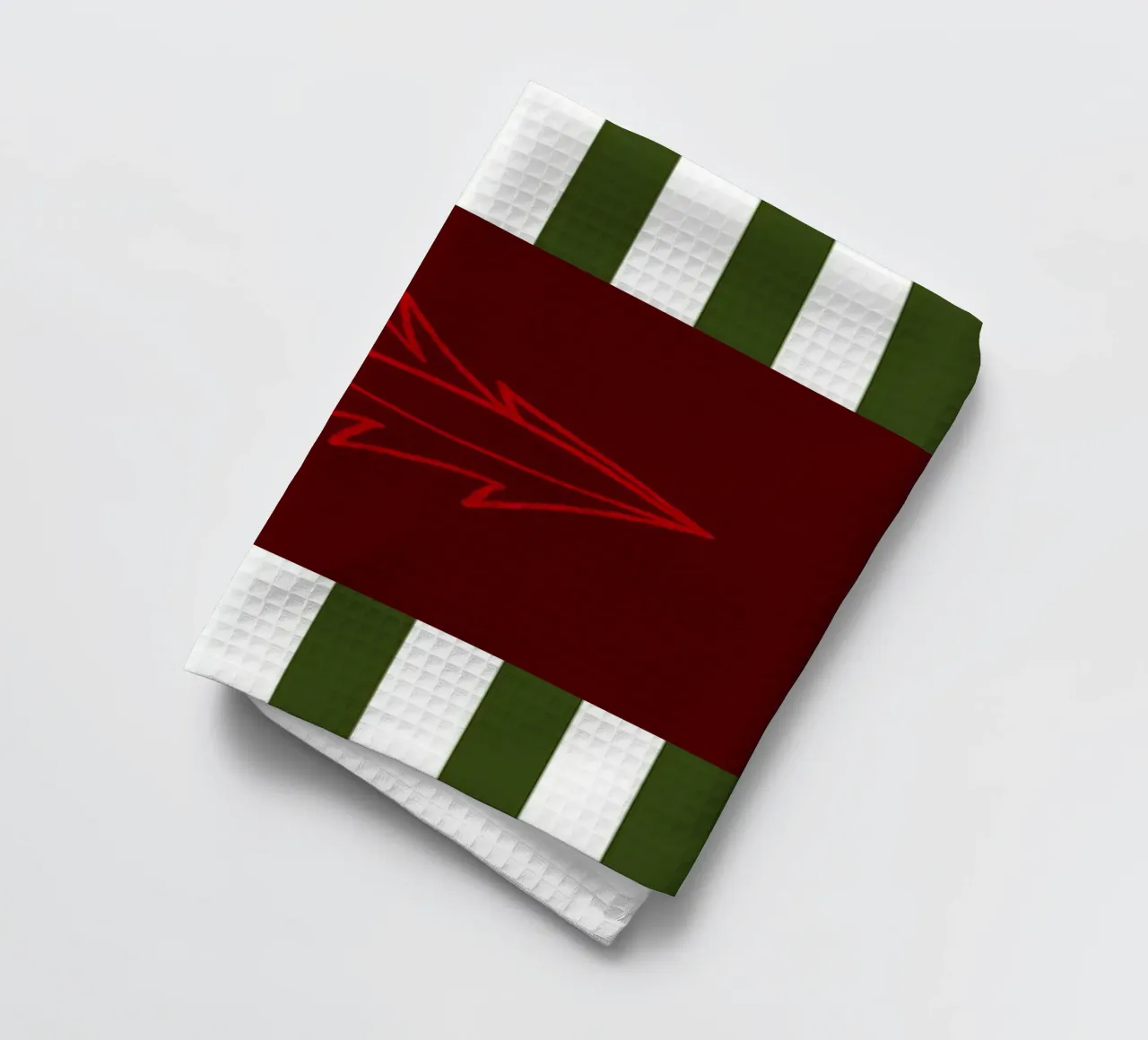 Minimal Red Tree – Moderner Weihnachtsbaum in Dunkelrot canovaccio da cucina da fraeuleinvonfuchs