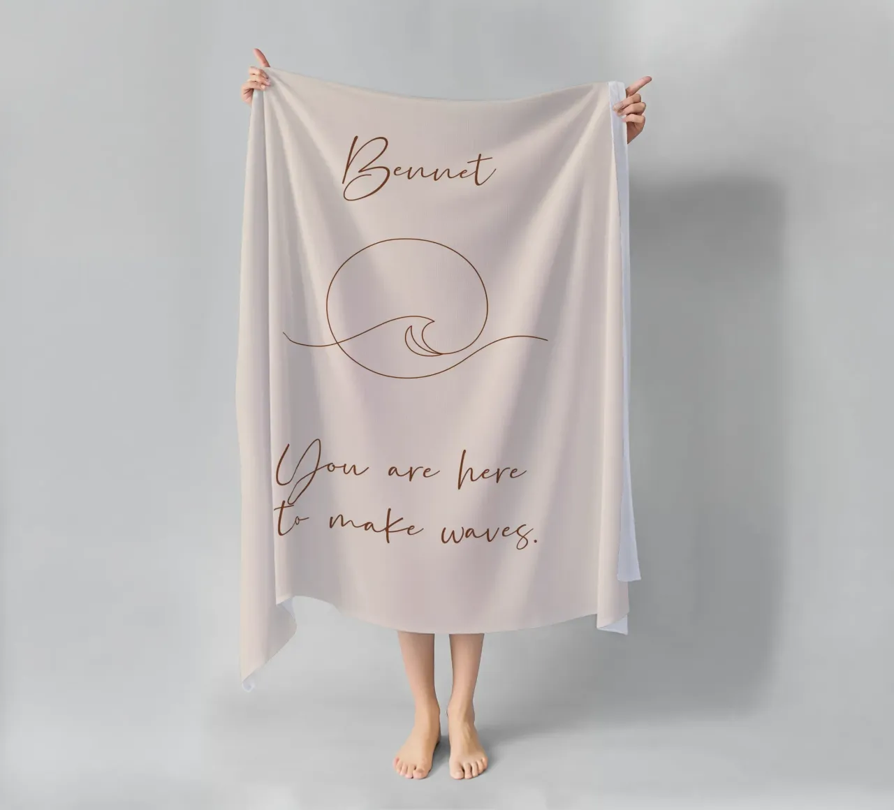 Wave, calm down - personalisierbar telo mare da Ohkimiko