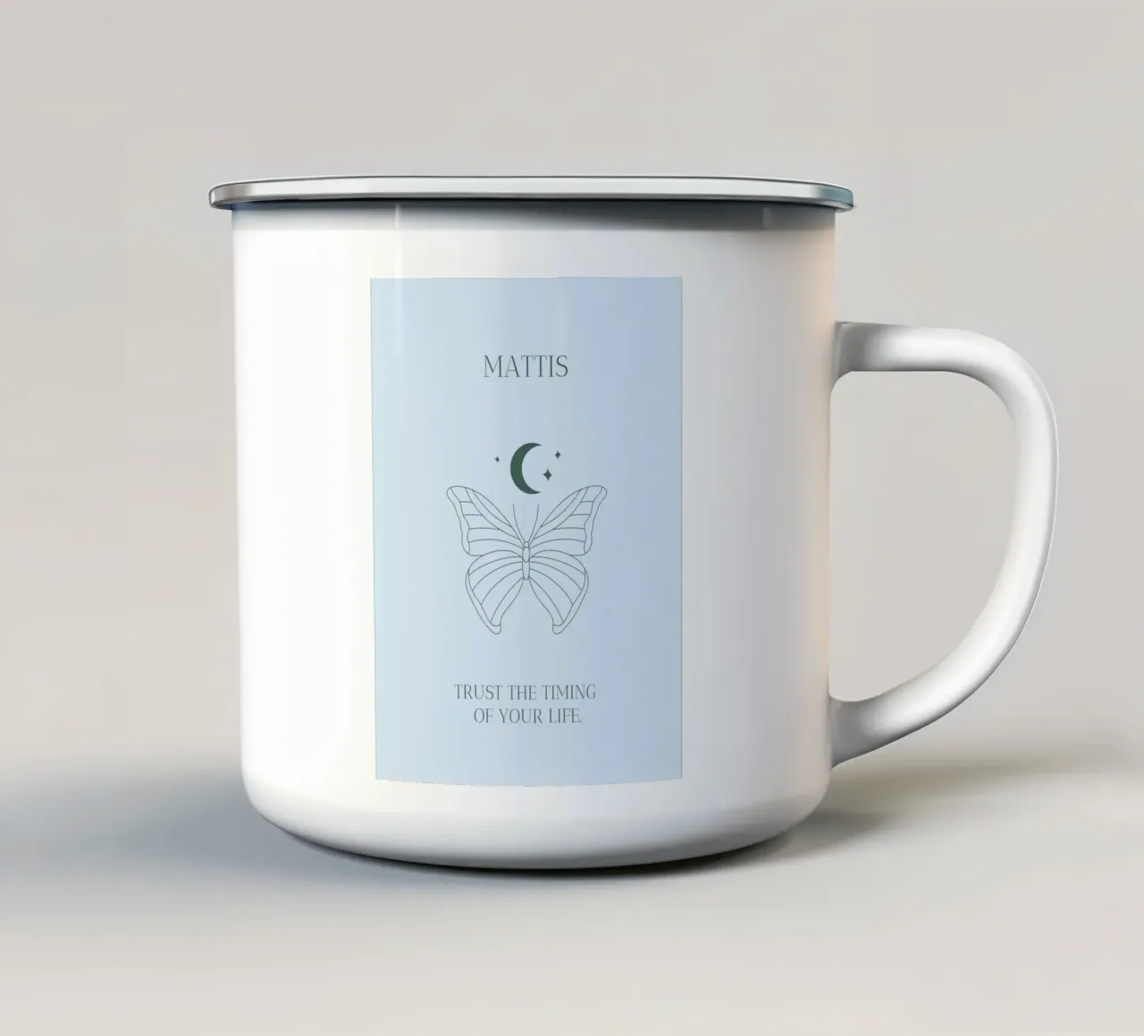 Butterfly - personalisierbar tazza in smalto da Ohkimiko