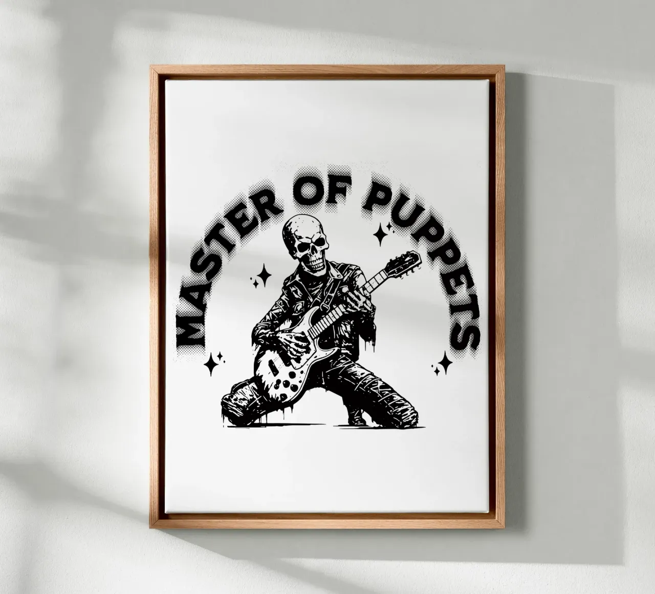 Master Of Puppets canvas with Floater frame by Gunawan Rb