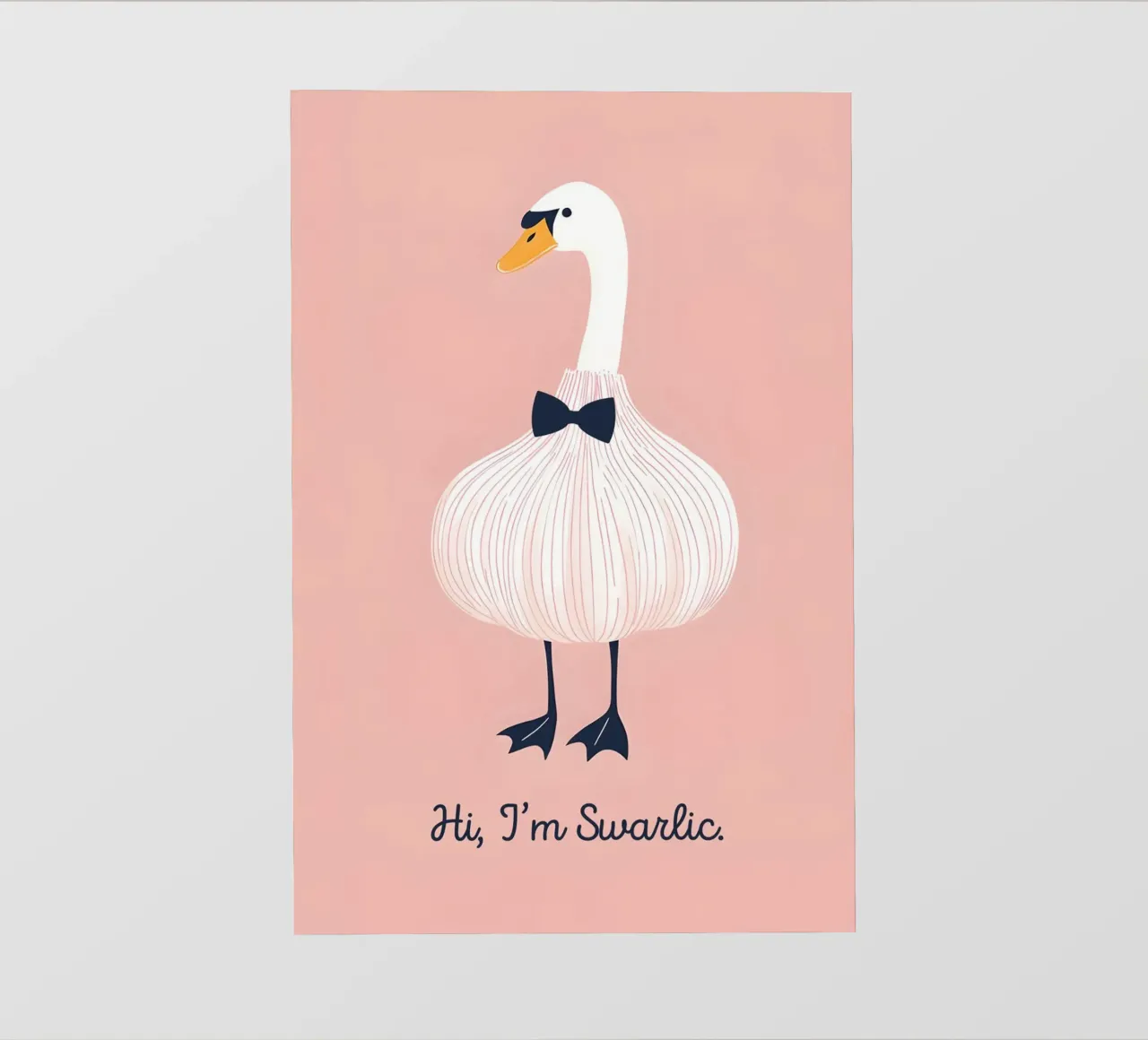 Swan Swarlic telo in pvc da Roseberry Design