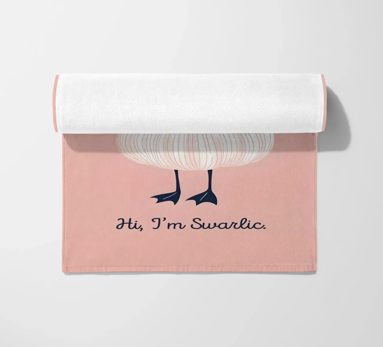 Swan Swarlic telo mare da Roseberry Design