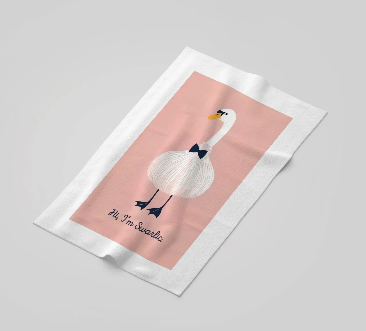 Swan Swarlic telo mare da Roseberry Design