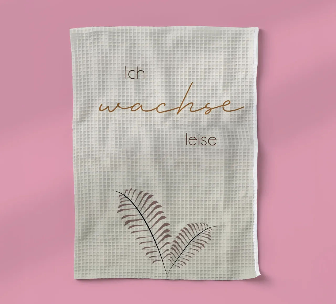 Ich wachse leise - Minimal Boho Line Art canovaccio da cucina da Spruch drauf!