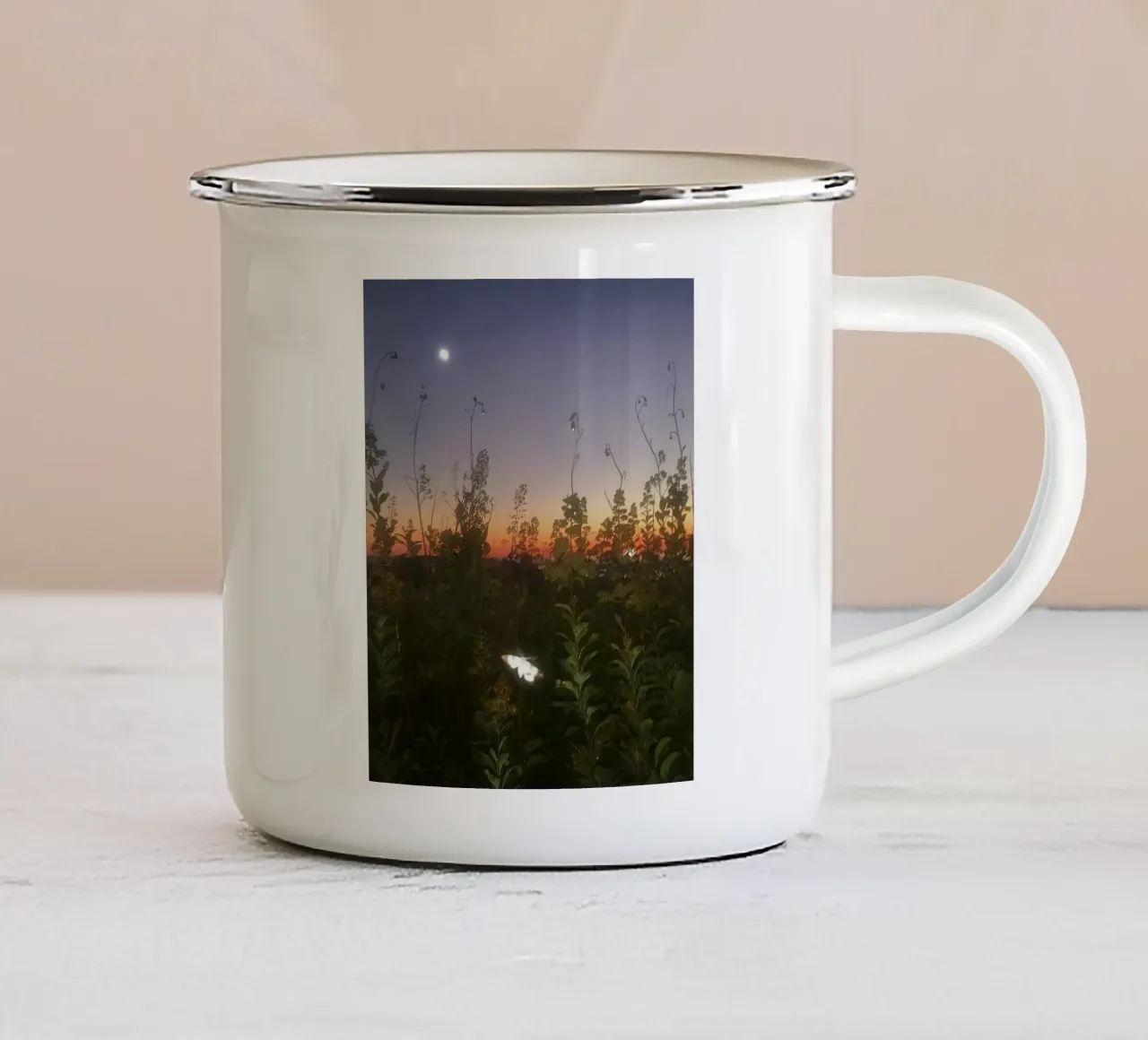 Midnight Forest Whispers tazza in smalto da Burk Smith