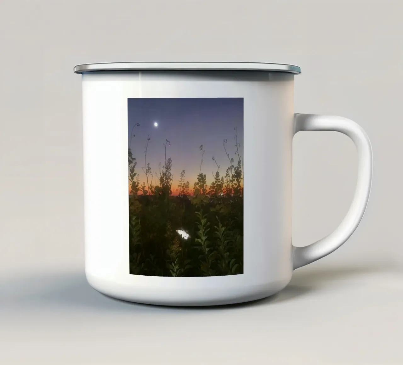 Midnight Forest Whispers tazza in smalto da Burk Smith