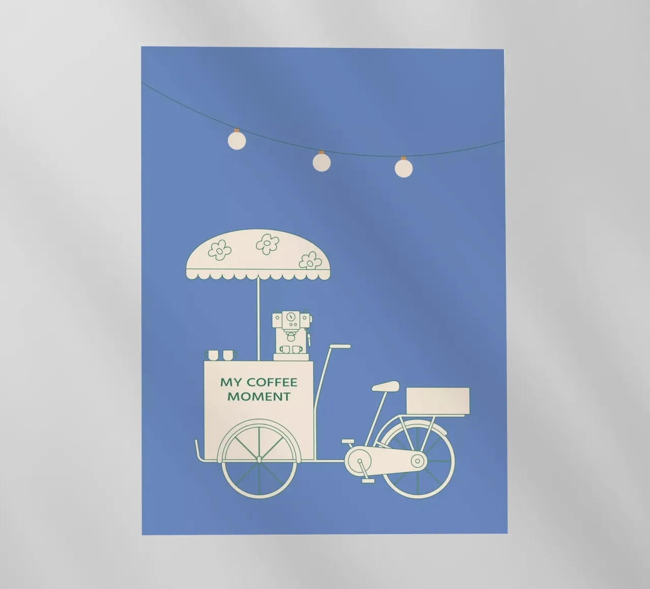 Caffè in bicicletta di notte pellicola backlit da janamossmann