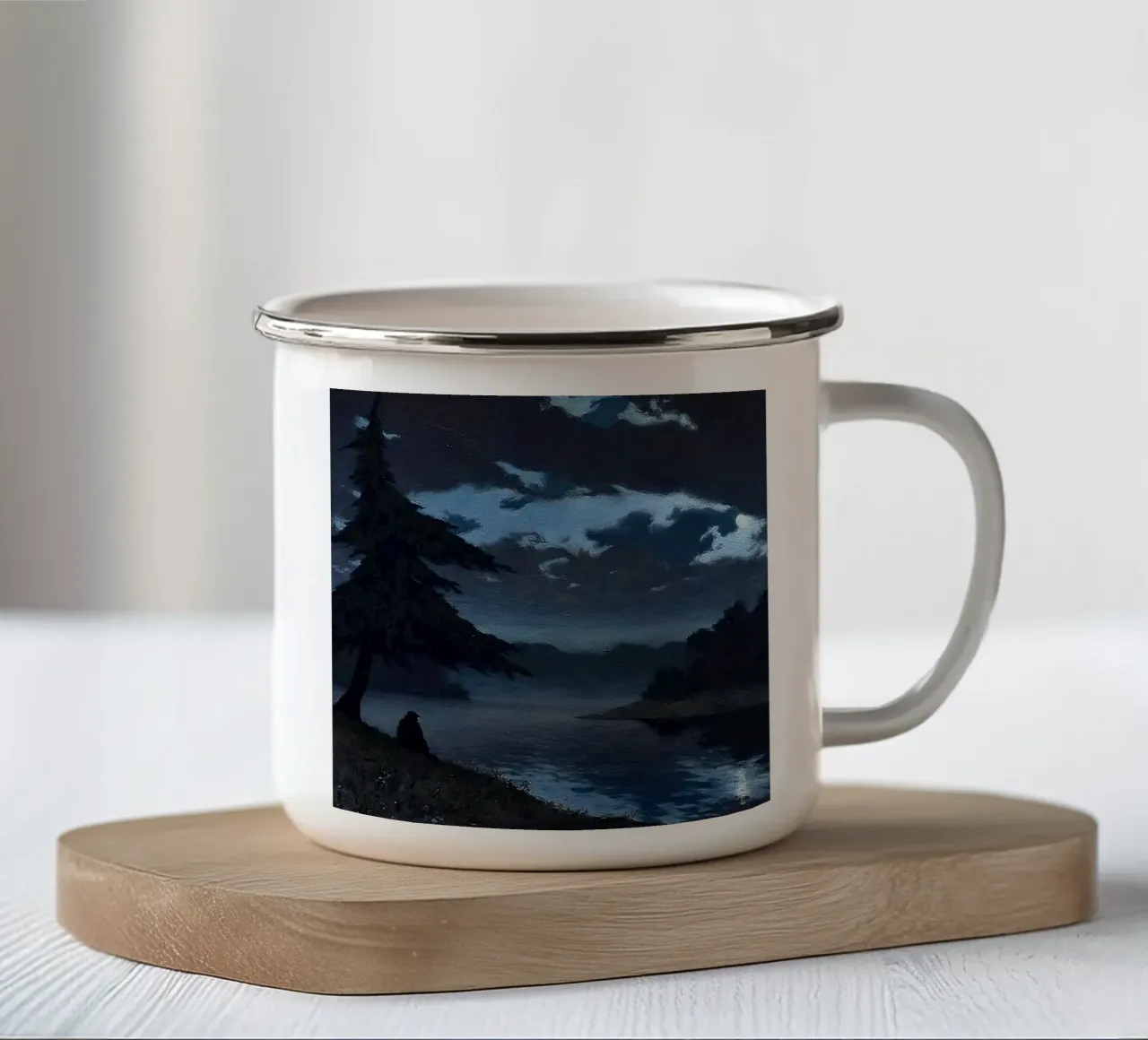 Starlit Desert Mirage tazza in smalto da Burk Smith