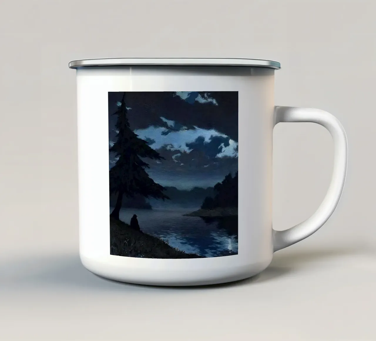 Starlit Desert Mirage tazza in smalto da Burk Smith