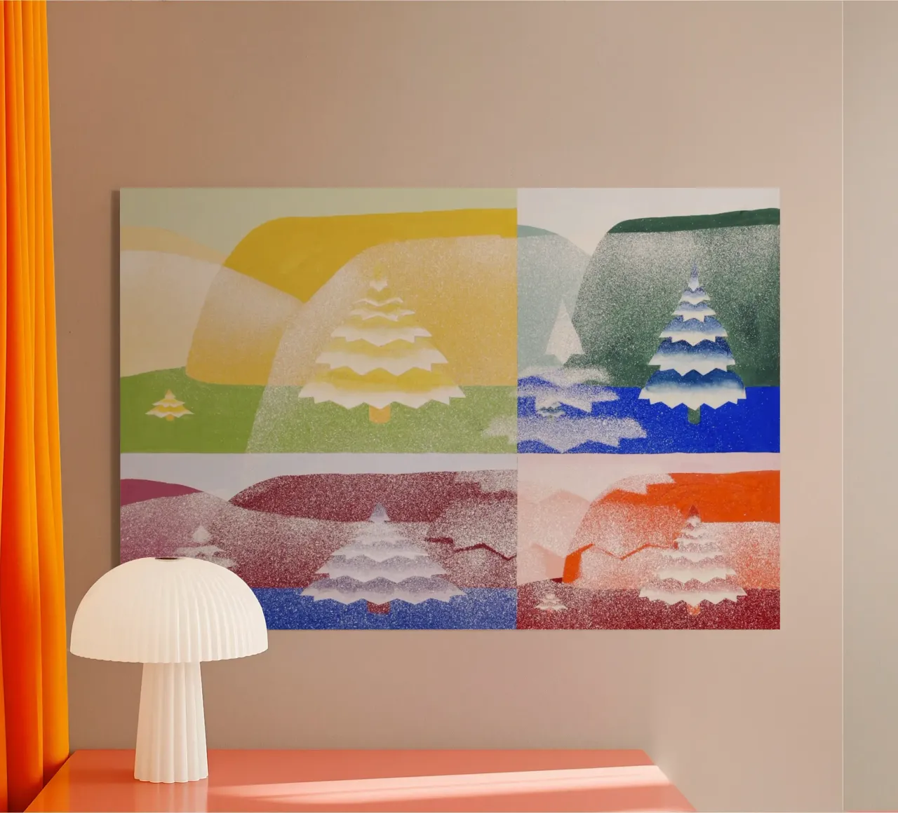 Trees colorful plexiglass da artshop