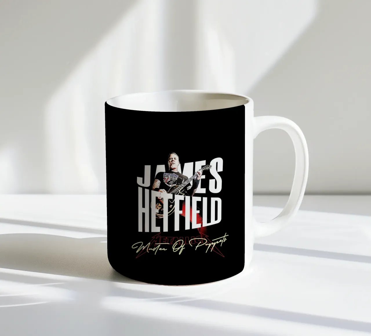 Master Of Puppets (James Hetfield) tazza in ceramica da Gunawan Rb