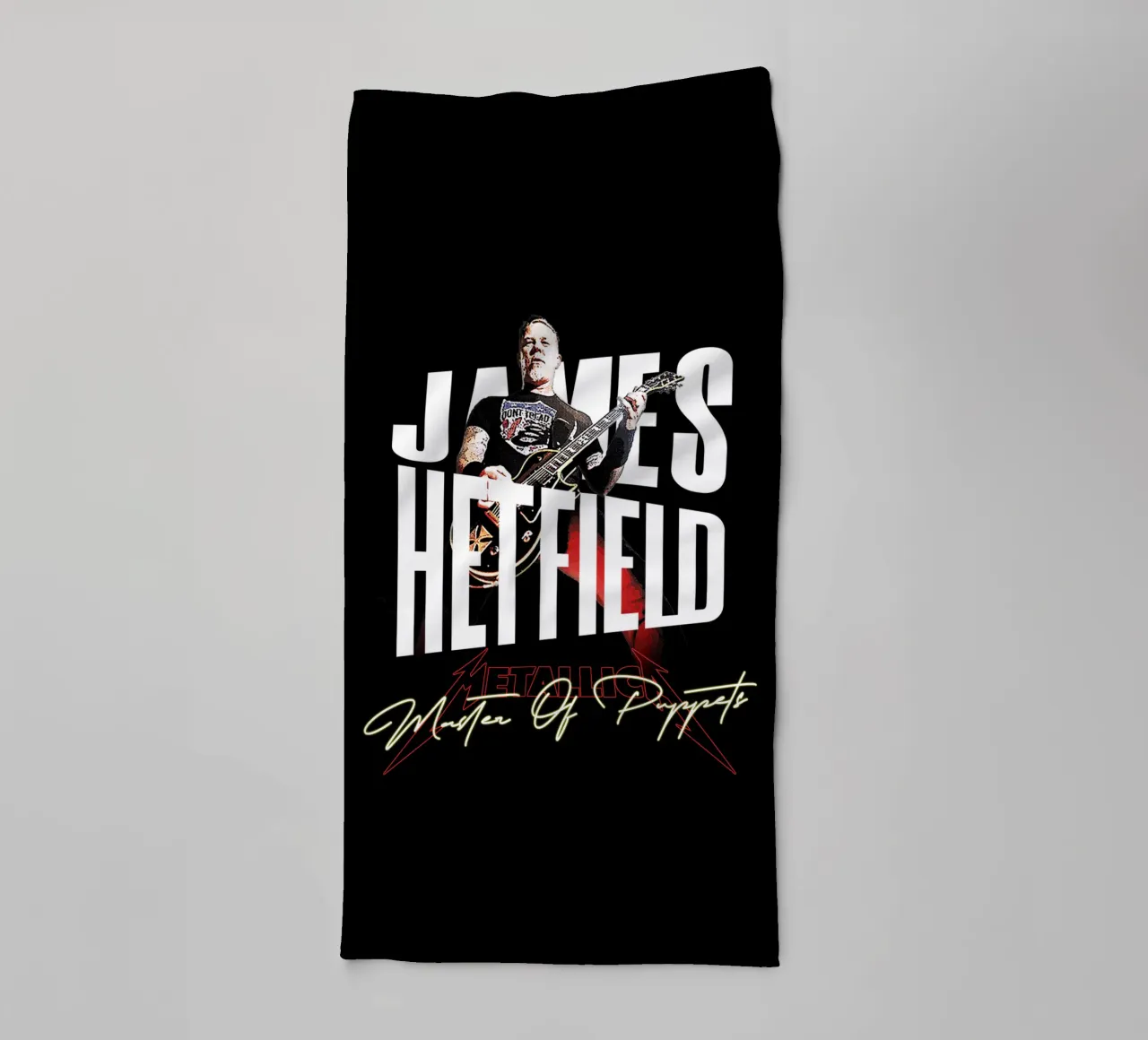 Master Of Puppets (James Hetfield) asciugamano da bagno da Gunawan Rb