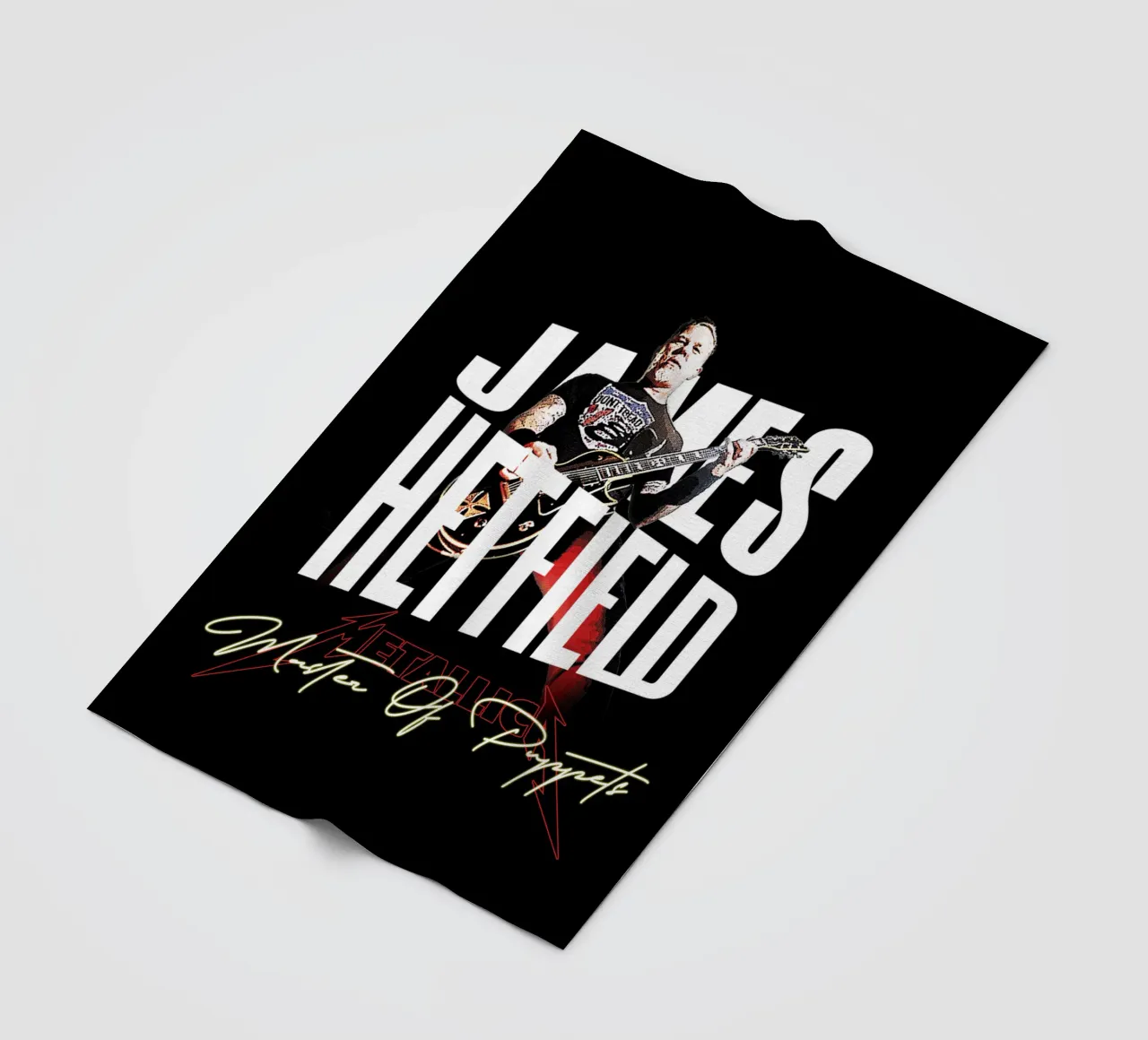 Master Of Puppets (James Hetfield) coperta in pile da Gunawan Rb