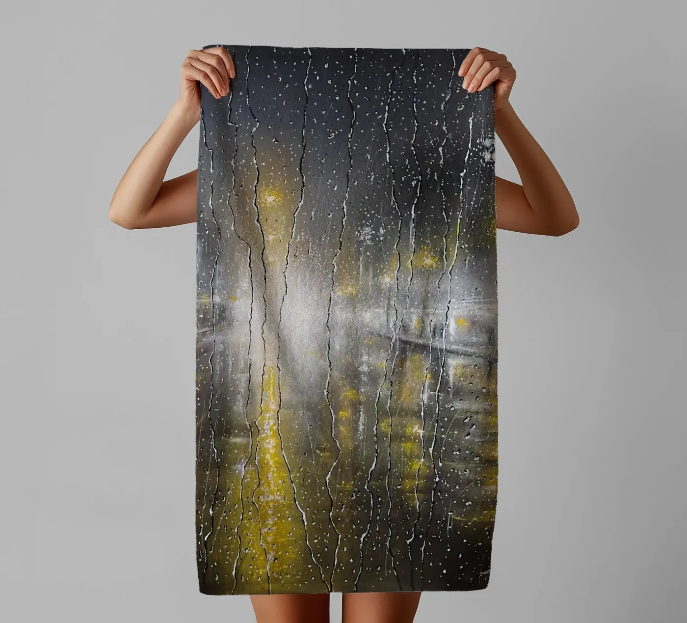 Twilight Over Tranquility towel by Burk Smith