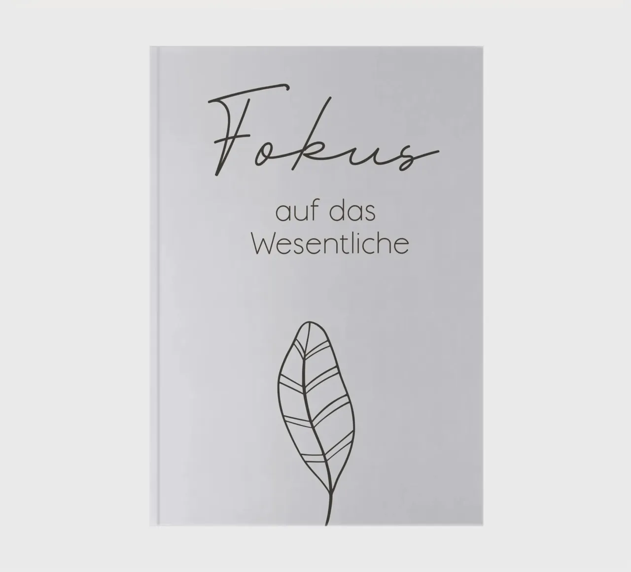 Focus on the essentials - minimal boho line art notebook by Spruch drauf!