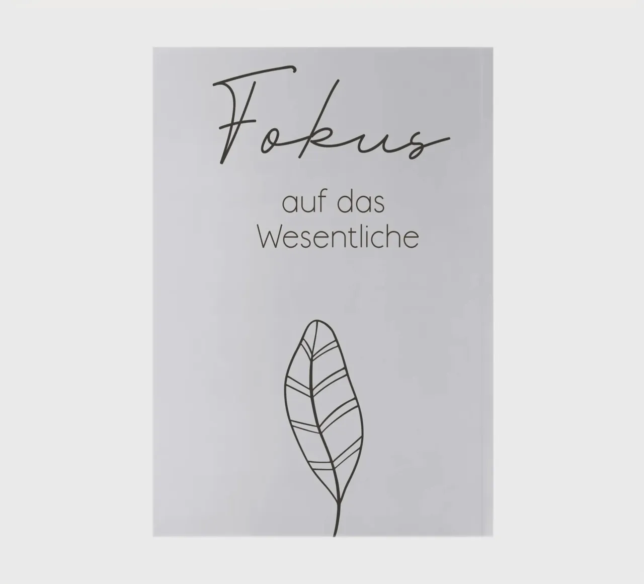 Focus on the essentials - minimal boho line art notebook by Spruch drauf!