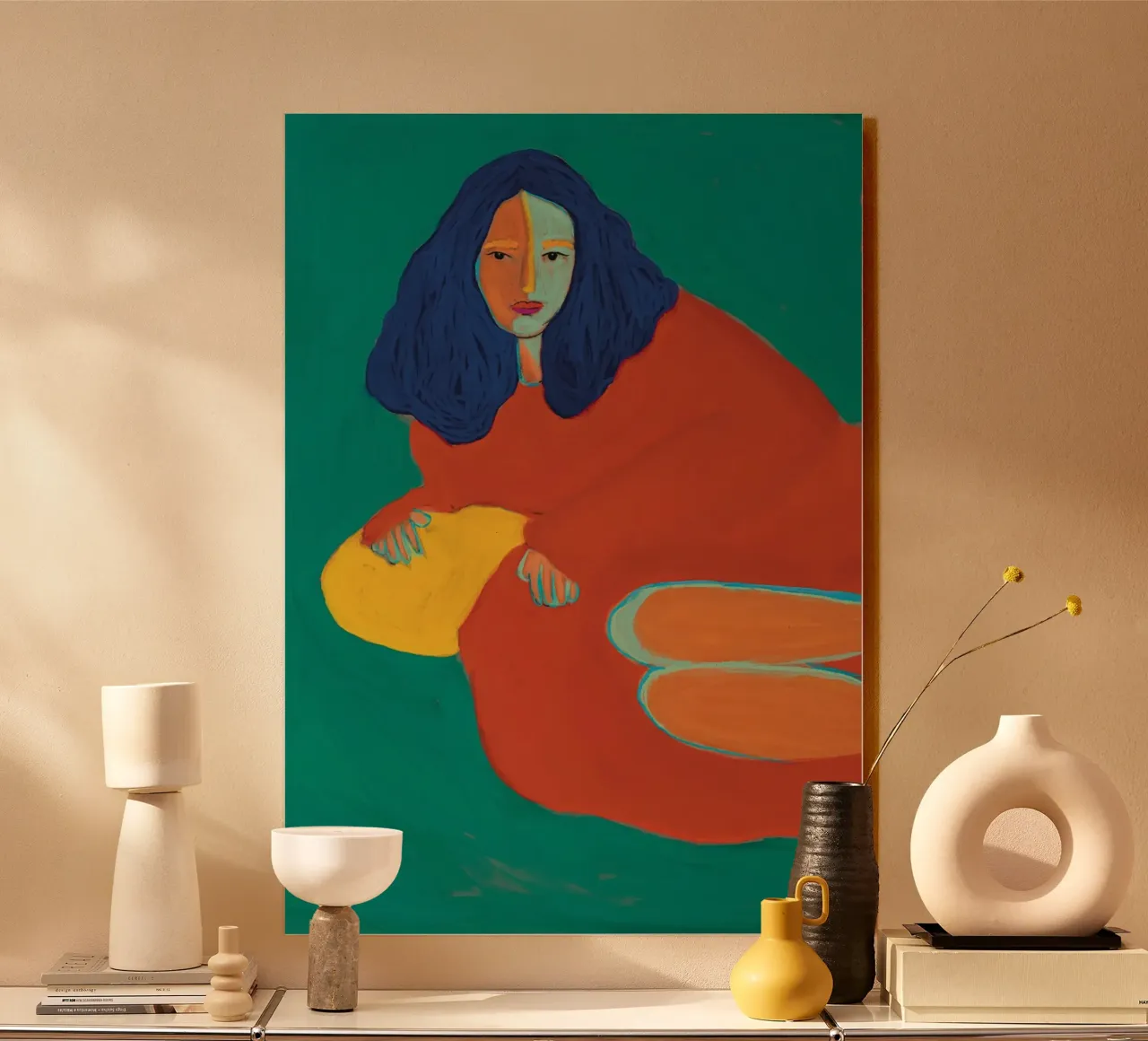 Il cuscino giallo plexiglass da tainah negreiros