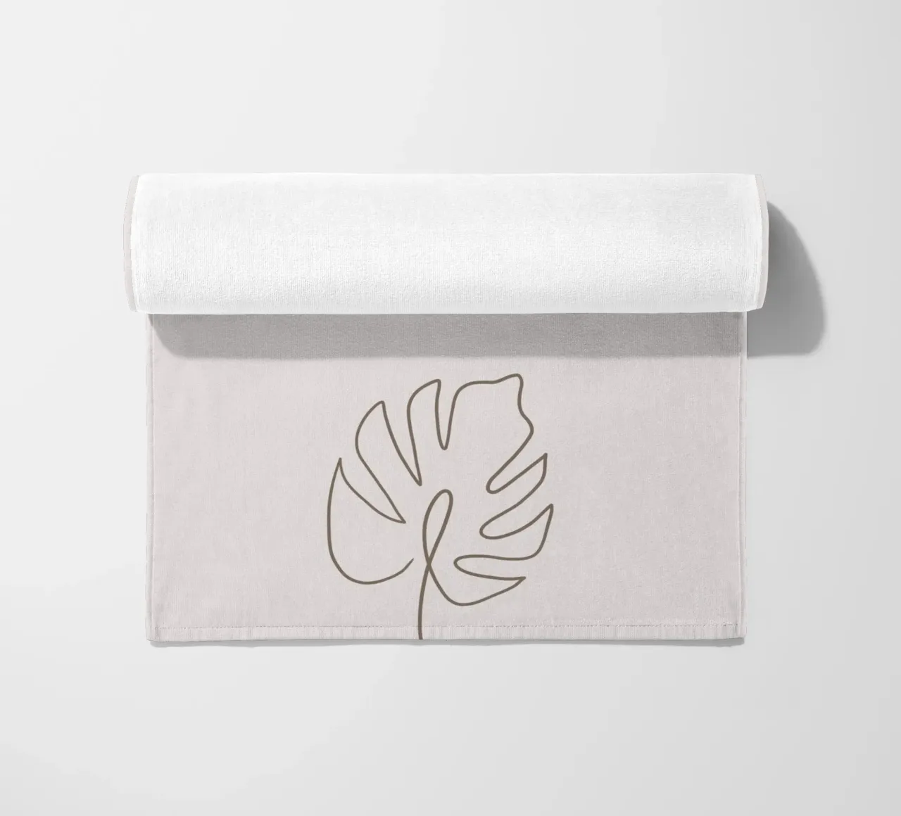 Da sein ist genug - Minimal Boho Line Art telo mare da Spruch drauf!