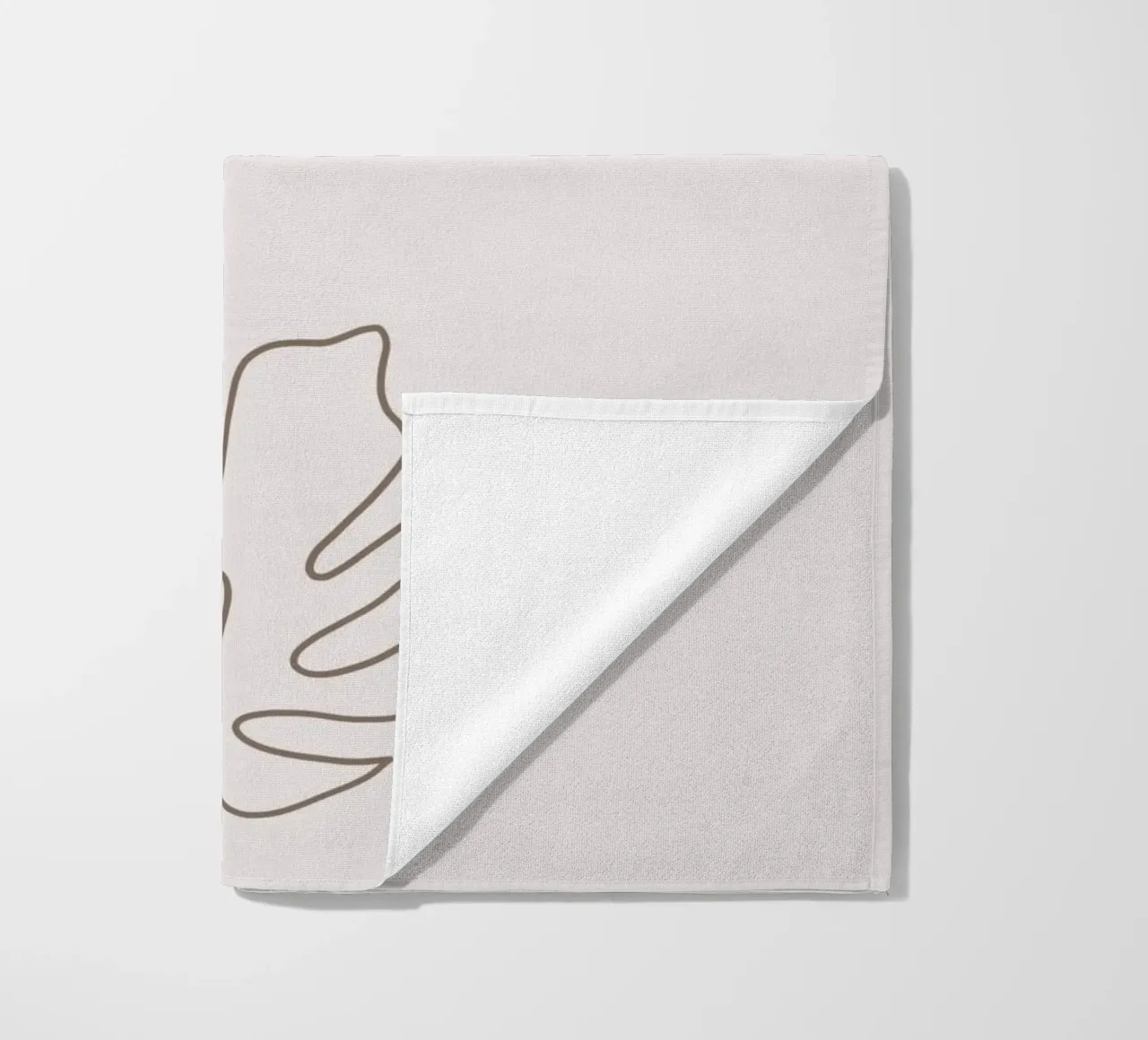 Da sein ist genug - Minimal Boho Line Art telo mare da Spruch drauf!