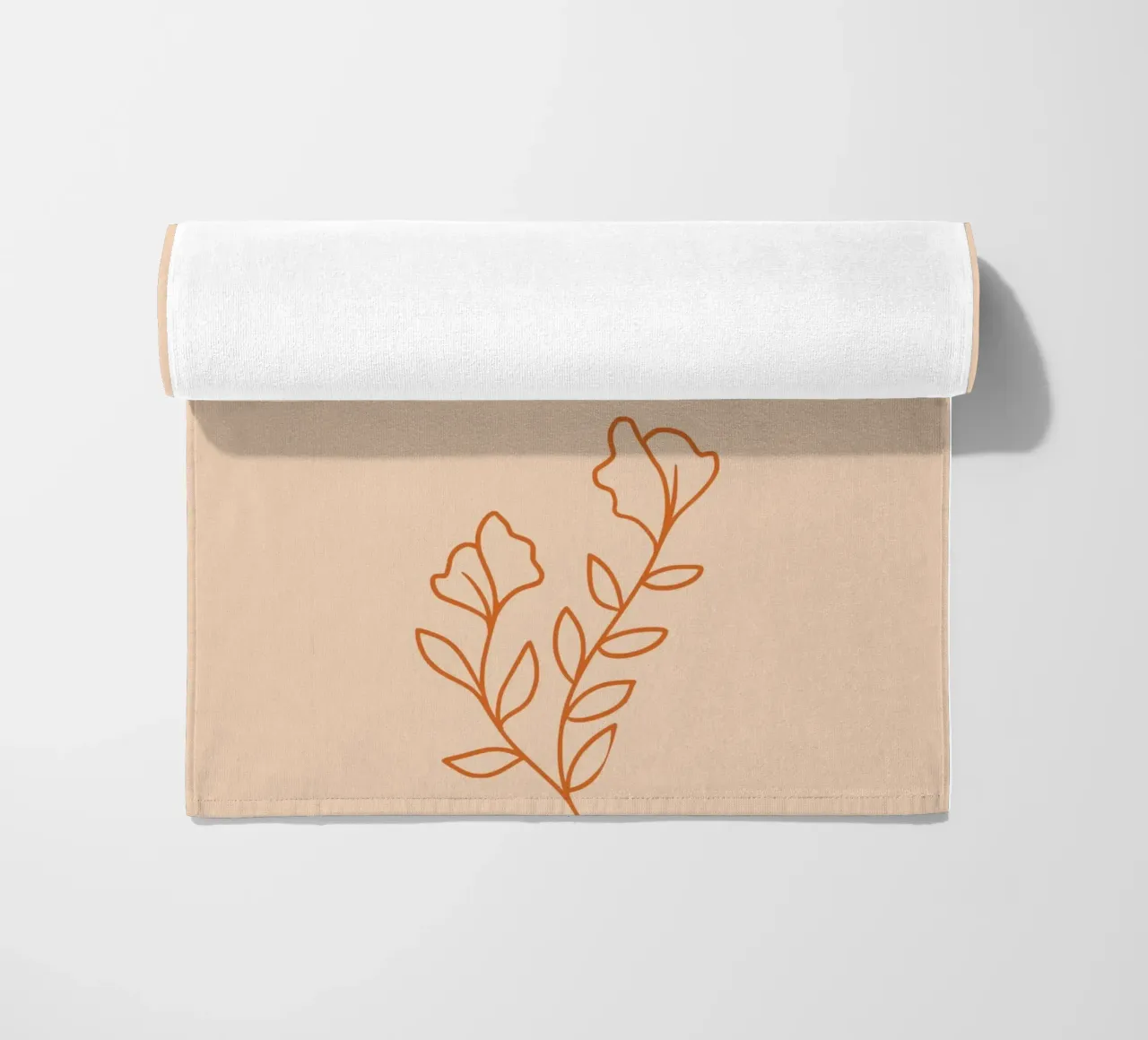 La casa è un sentimento - Line Art minimal boho telo mare da Spruch drauf!