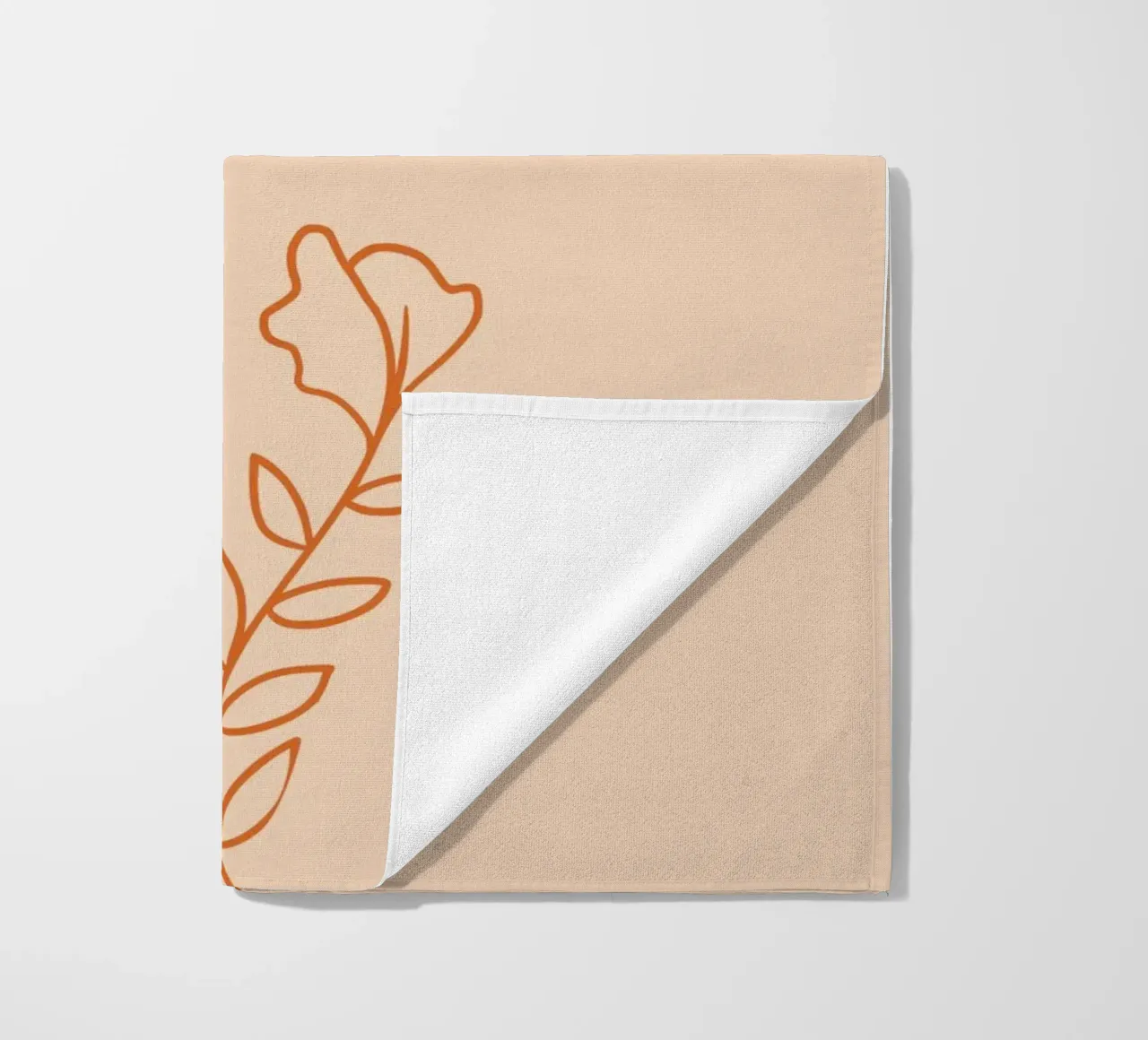 La casa è un sentimento - Line Art minimal boho telo mare da Spruch drauf!