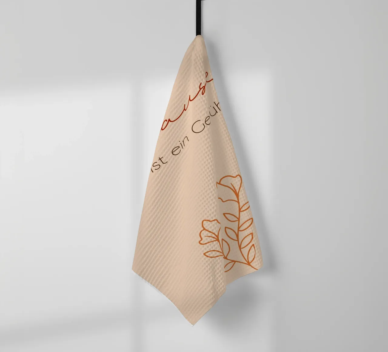 La casa è un sentimento - Line Art minimal boho canovaccio da cucina da Spruch drauf!