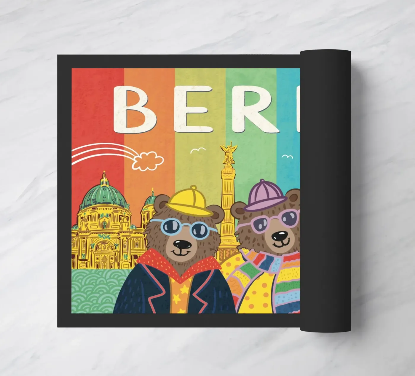 Berlin Bears doormat by KP Design