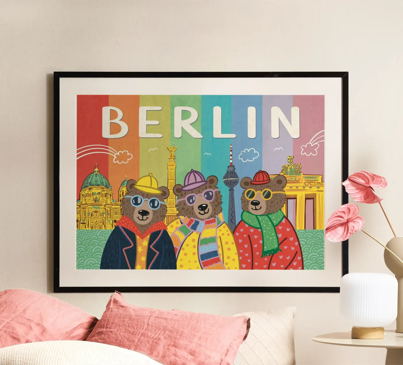Berlin Bears poster by KP Design