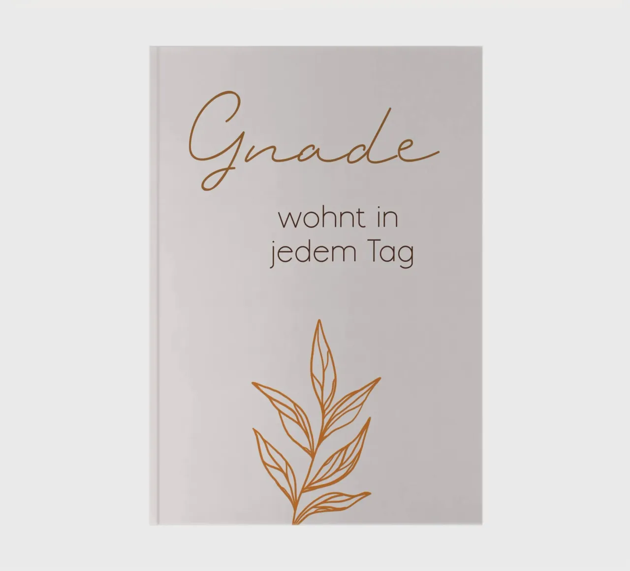 Grace dwells in every day - Minimal Boho Line Art notebook by Spruch drauf!
