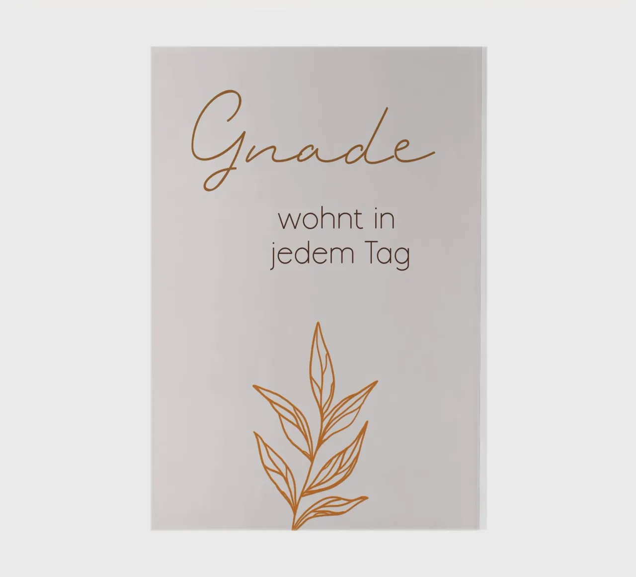 Grace dwells in every day - Minimal Boho Line Art notebook by Spruch drauf!