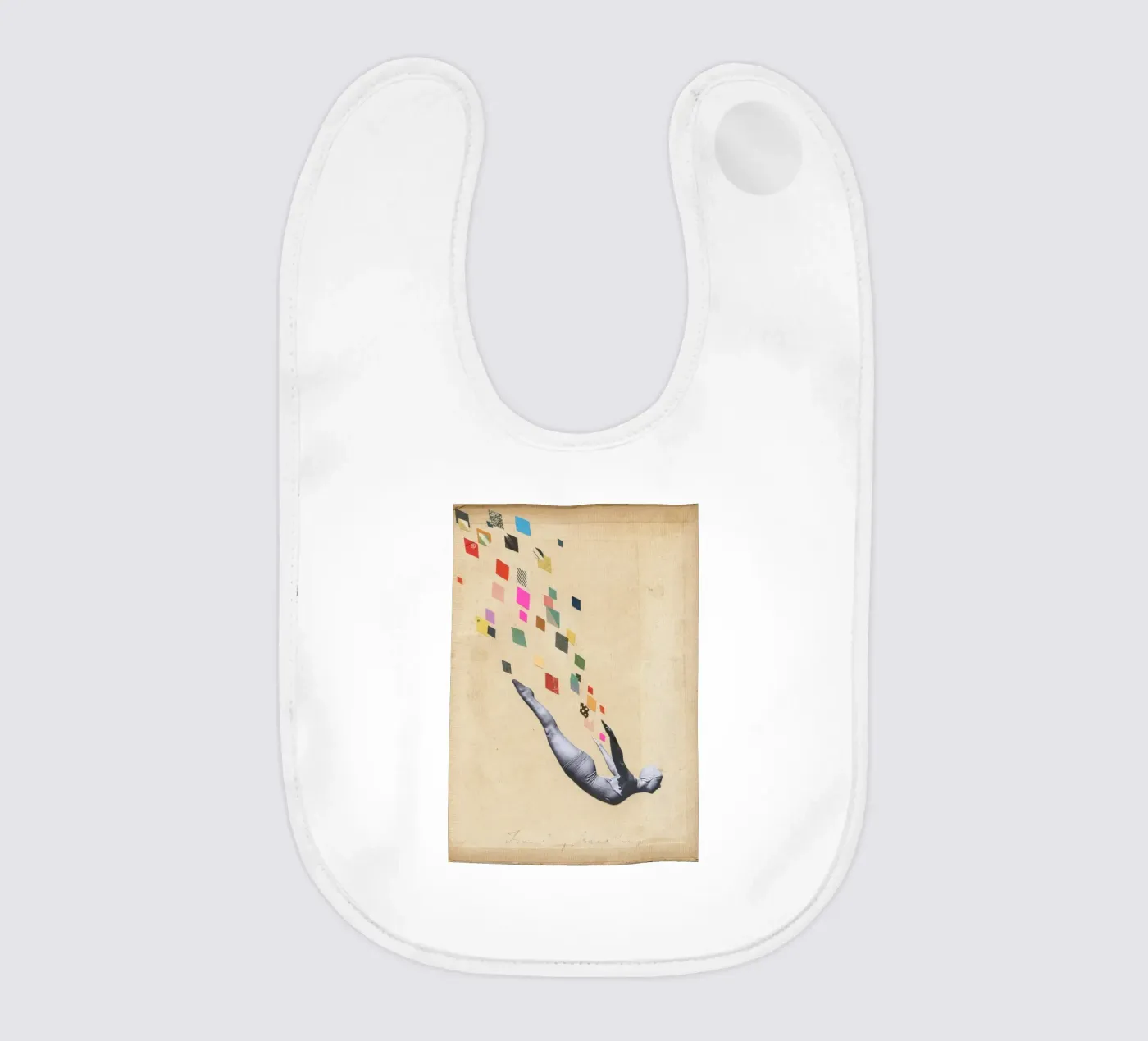 Schwan Babylätzchen von Cassia Beck Collage