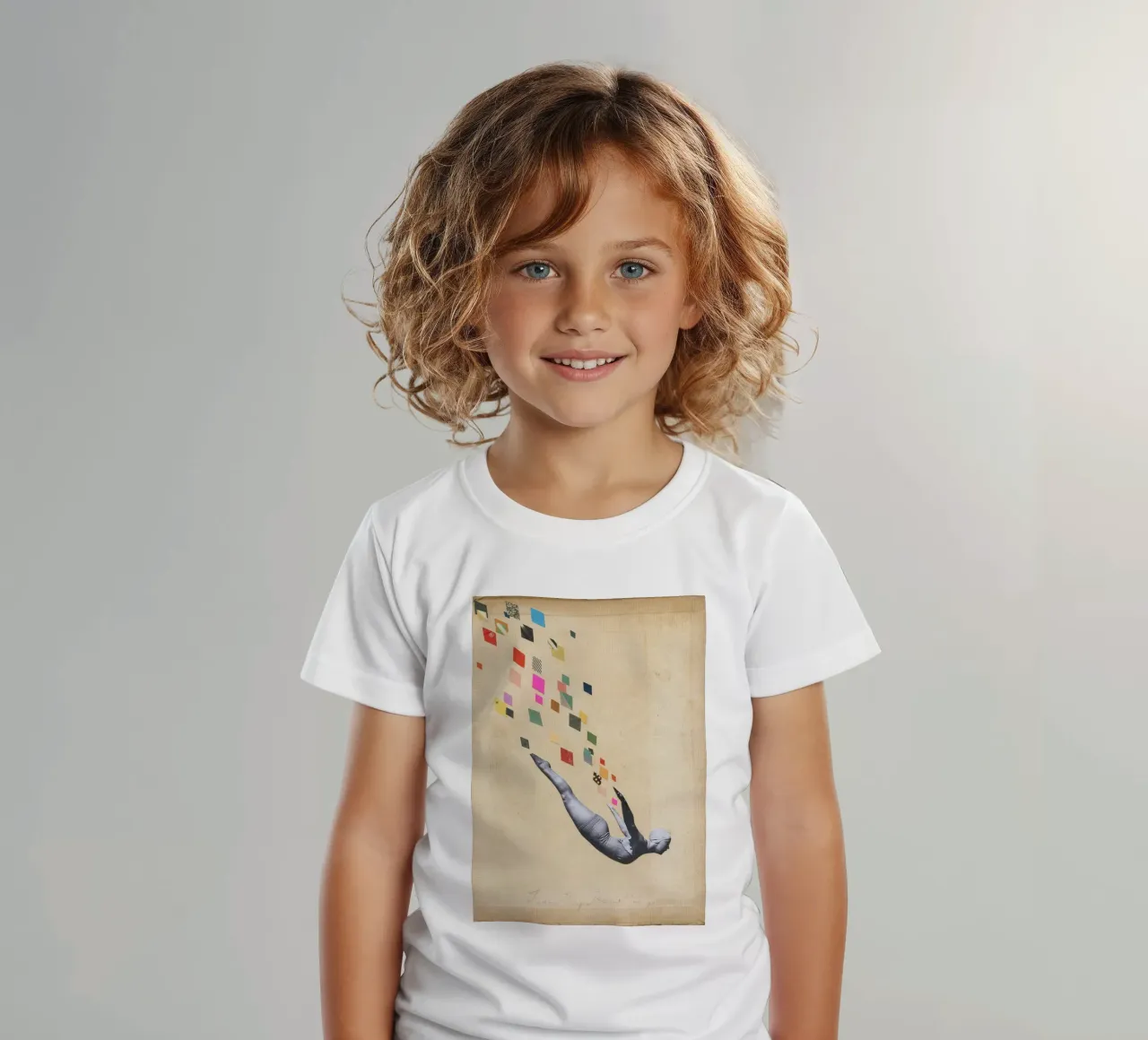 Cigno t-shirt bambini da Cassia Beck Collage