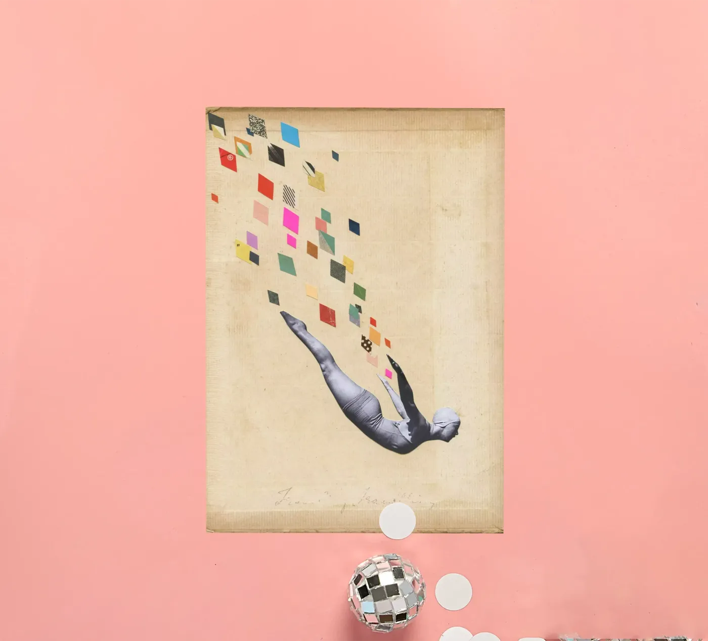 Schwan Sticker von Cassia Beck Collage