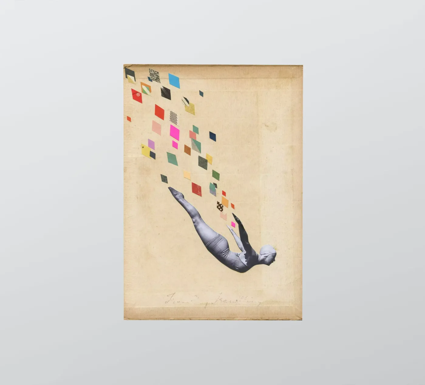 Schwan Sticker von Cassia Beck Collage