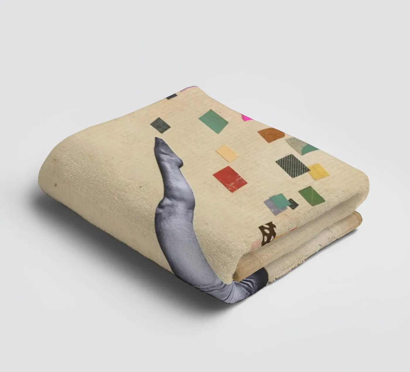 Schwan Handtuch von Cassia Beck Collage